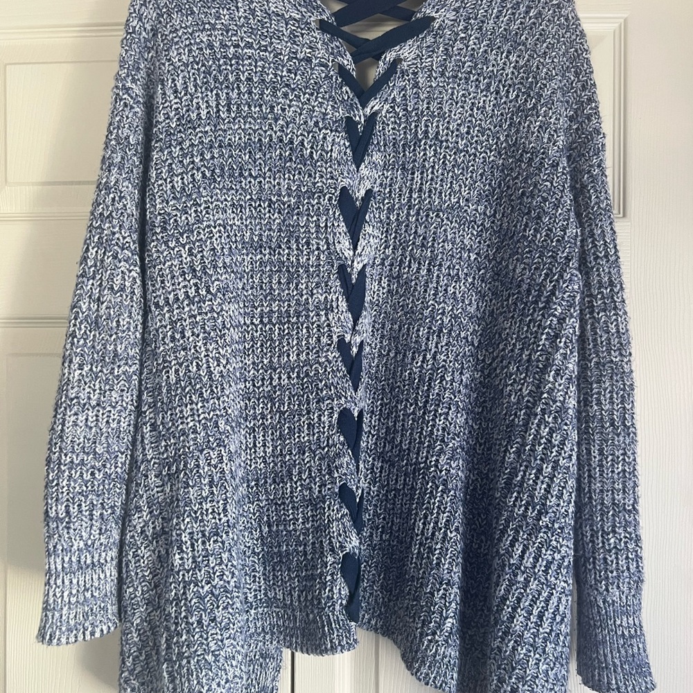 American rag Blue Knit Sweater
